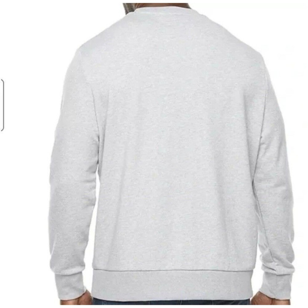 Shaquille O'Neal Gray Blue French Terry Crewneck Sweatshirt Mens Big & Tall XLT - Picture 2 of 9